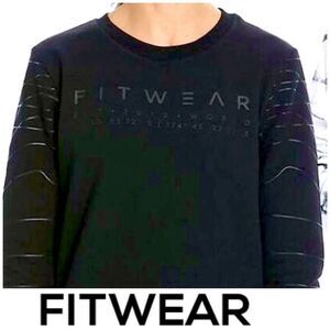 FITWEAR FASHION - NWT L Sz M+ (12) Long Sleeve Slouch Top (Fleece Lined)